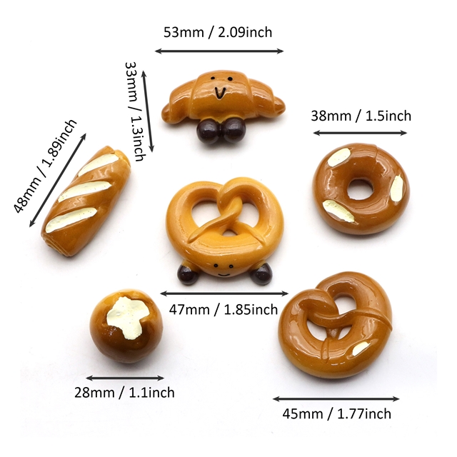 3d resin food play accessories for bread baking