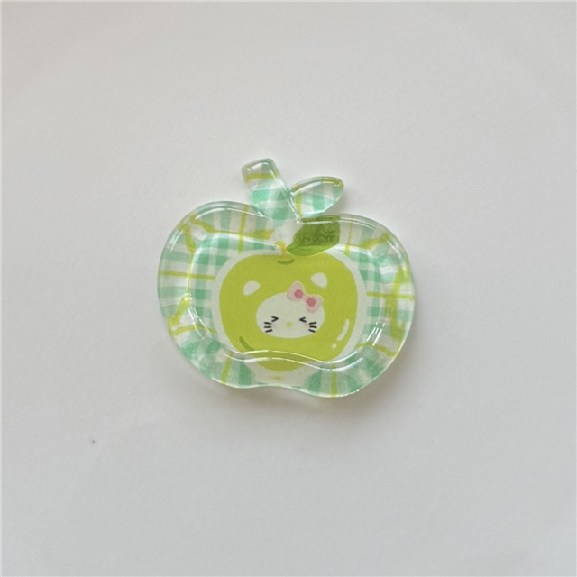 resin transparent Kitty apple 3d resin accessories