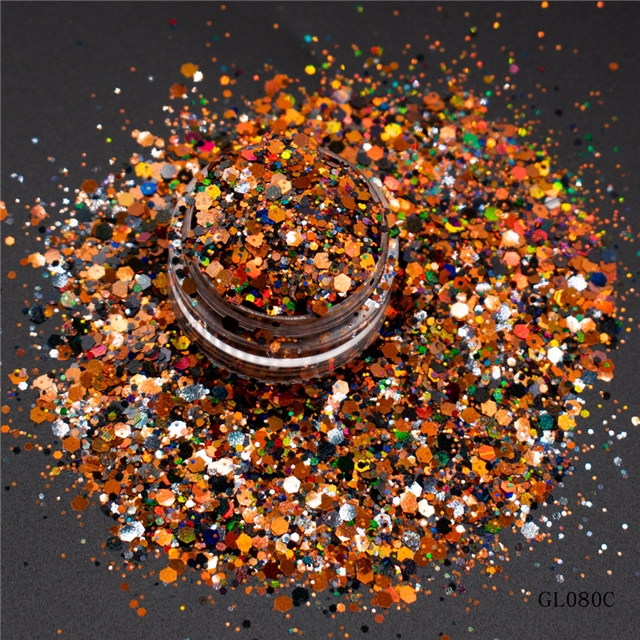 halloween mixed rainbow glitter (10g/box)