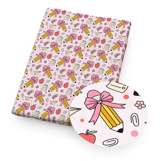 polyester cotton abc series polyester cotton fabric set (4 pcs/set)