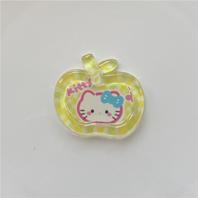 resin transparent Kitty apple 3d resin accessories