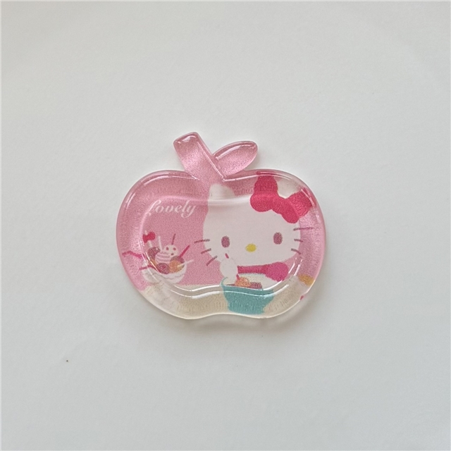 resin transparent Kitty apple 3d resin accessories