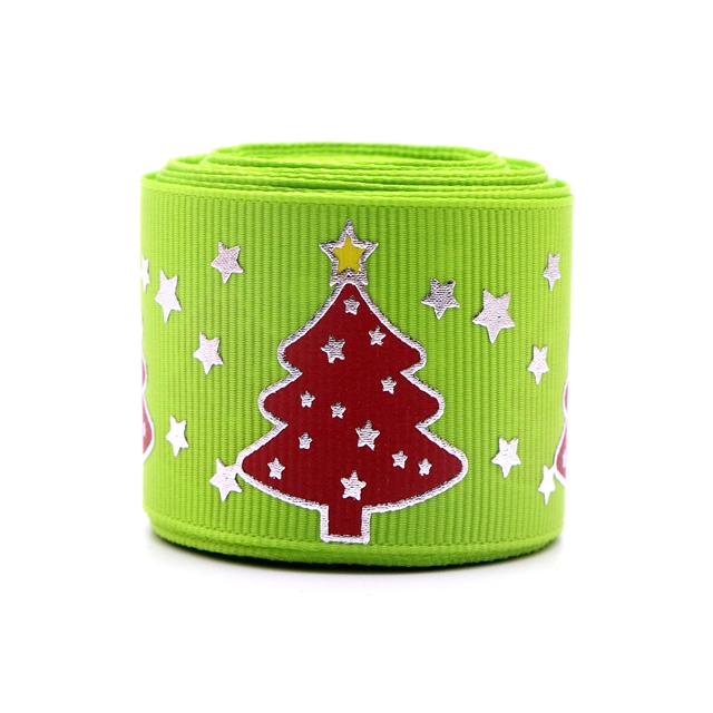 1.5" ink+silver grosgrain sliver ribbon 50yard