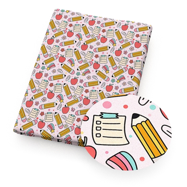 polyester cotton abc series polyester cotton fabric set (4 pcs/set)