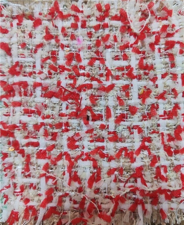 Coarse floral woolen ball butterfly yarn fabric