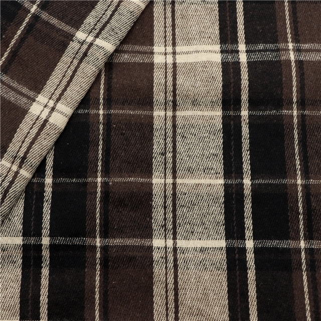 polyester cotton yarn dyed and brushed plaid fabric 5#,50*145cm(19.7*57.1
