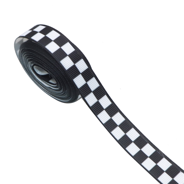 3/8" 9mm heat transfer printed grosgrain ribbon