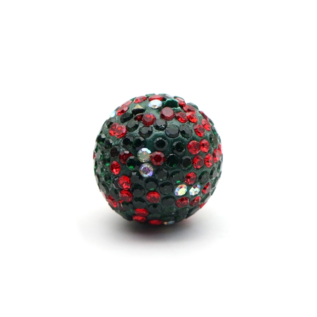 christmas colored clay beads