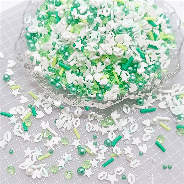 mixed bead heart star soft glue packaging filler