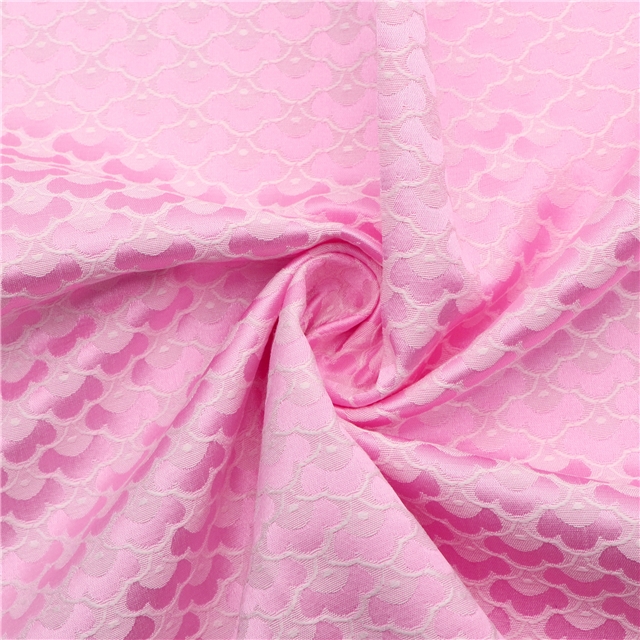 chinese style fish scale auspicious cloud pattern jacquard fabric