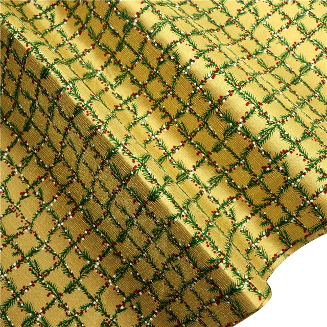 christmas wreath bamboo fiber fabric