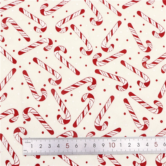 offset printing christmas crutches short plush fabric