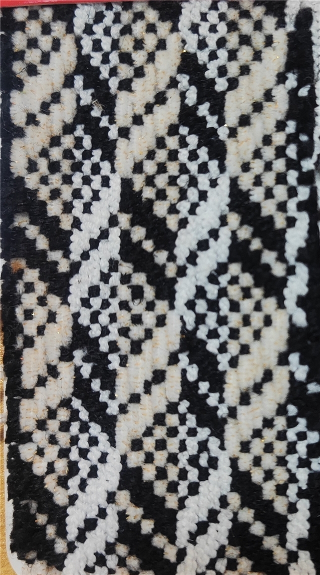 golden silk chiffon woven geometric pattern small fragrant fabric
