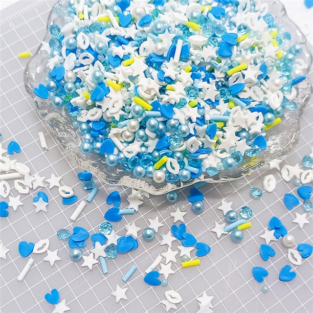 mixed bead heart star soft glue packaging filler