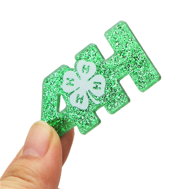 acrylic printed chunky glitter acrylic