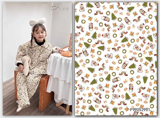 christmas 100% cotton flannel digital printed fabric