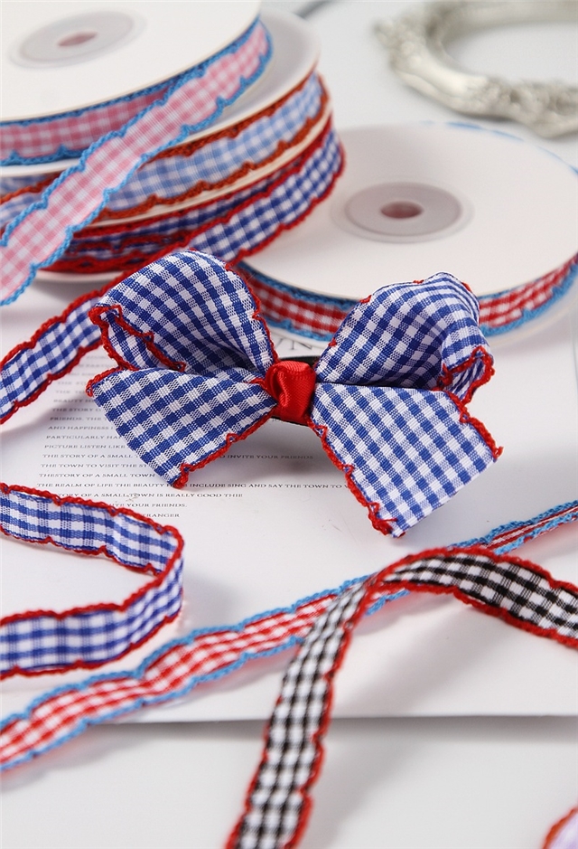 color plaid moon ribbo