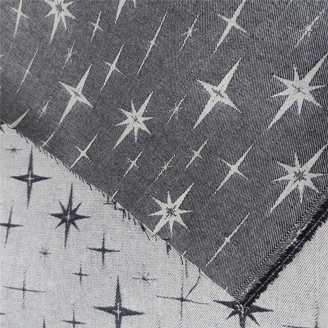 70% cotton and 30% polyester starry sky cowboy jacquard fabric