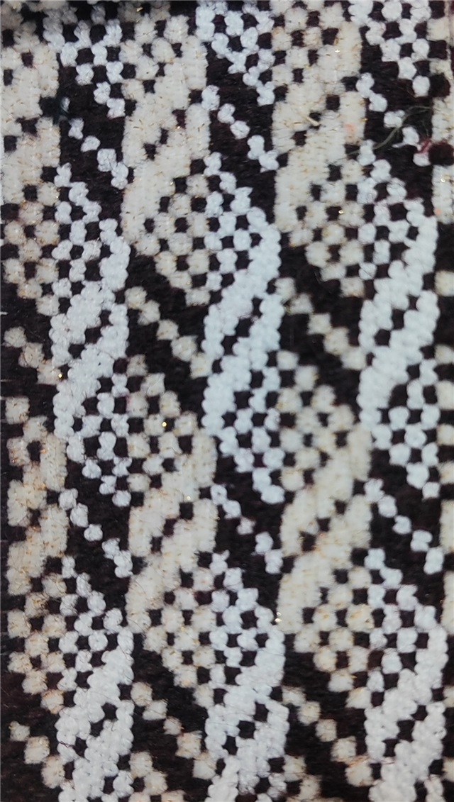 golden silk chiffon woven geometric pattern small fragrant fabric
