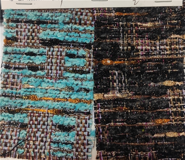 woolen bright silk woven small fragrant fabric