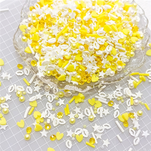 mixed bead heart star soft glue packaging filler