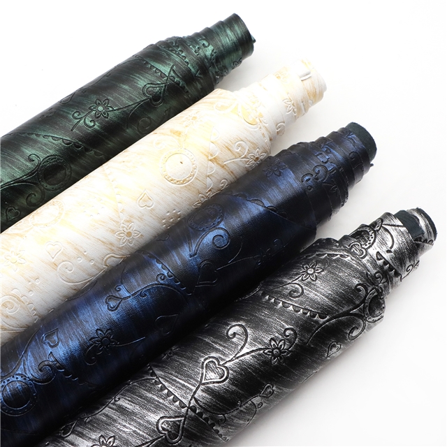 synthetic leather bump texture heart flower rubbing faux leather