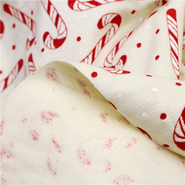offset printing christmas crutches short plush fabric