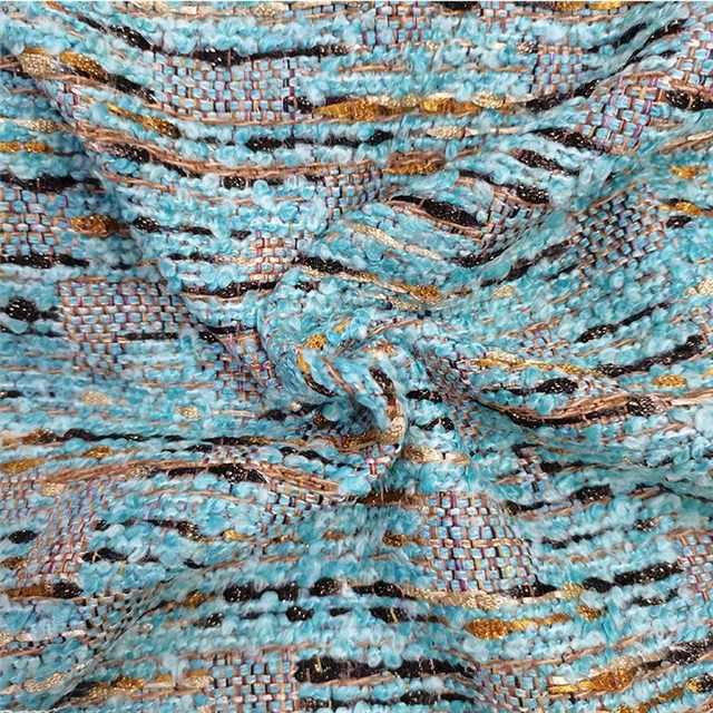 woolen bright silk woven small fragrant fabric