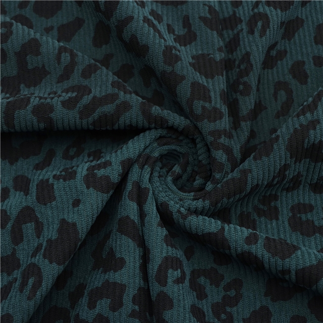 leopard corduroy fabric