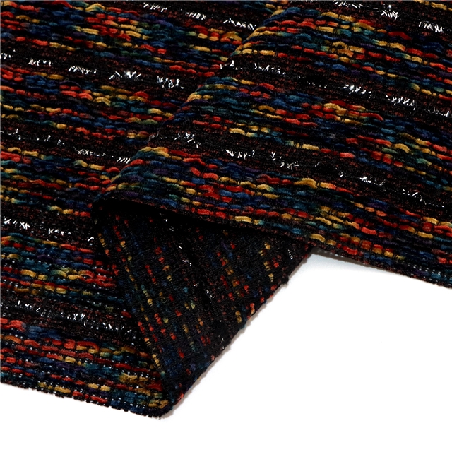 bright silk color woolen woven small fragrant fabric 2#,50*145cm(19.7*57.1