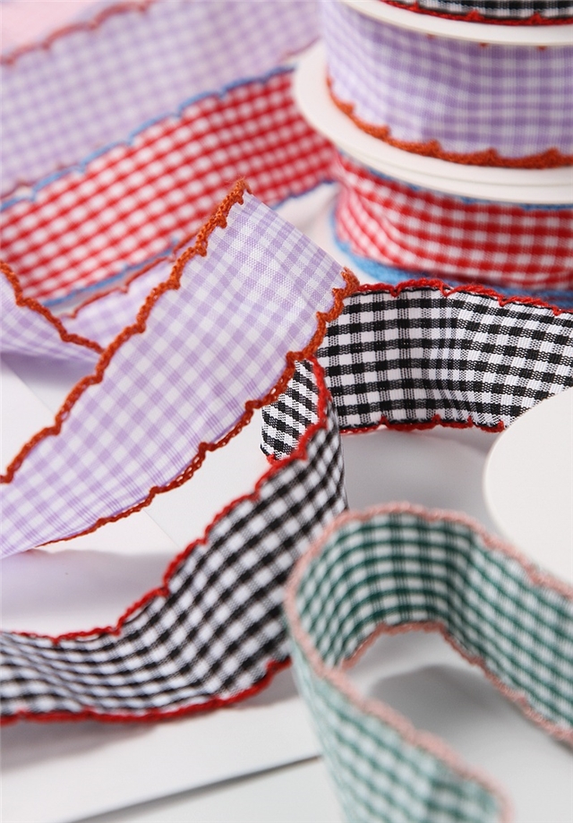 color plaid moon ribbo