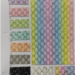 lace glitter sequins diamond pattern faux leather