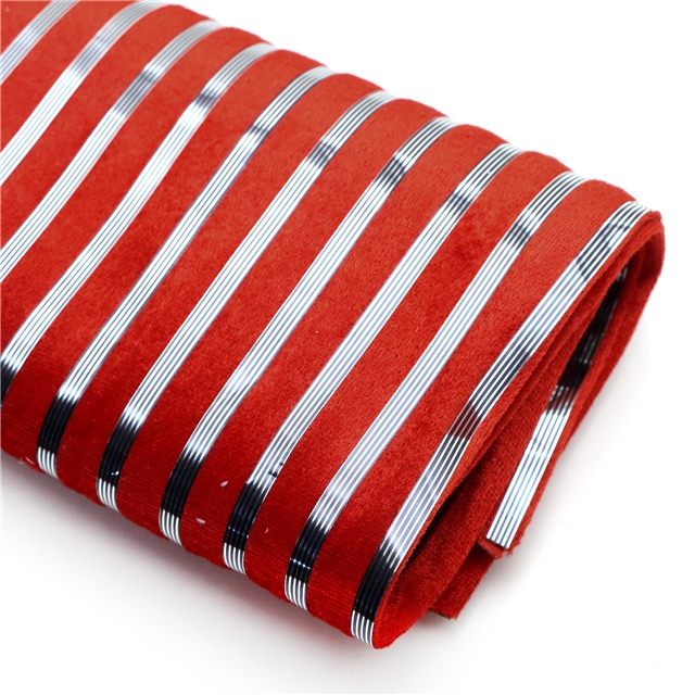 silver stripe velvet fabric