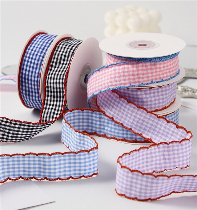 color plaid moon ribbo