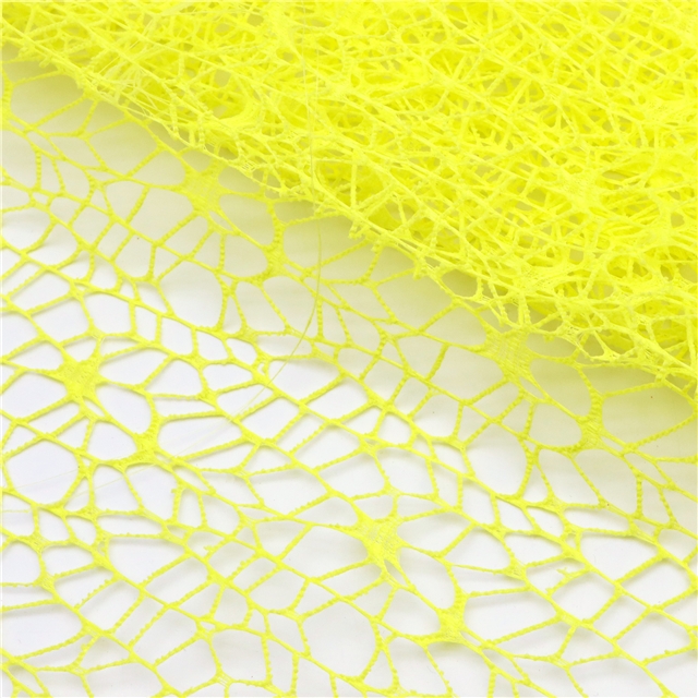 plain hollow mesh jacquard mesh fabric 6#yellow,50*160cm(19.7*63