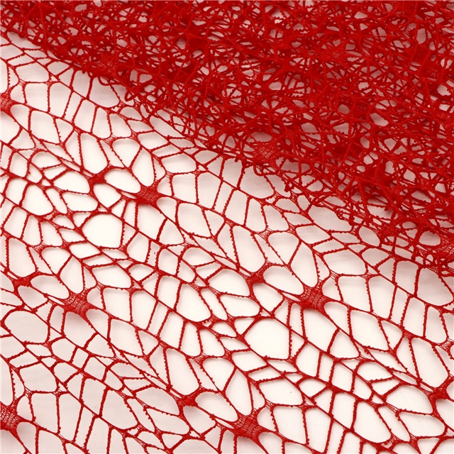 plain hollow mesh jacquard mesh fabric 8#red,50*160cm(19.7*63