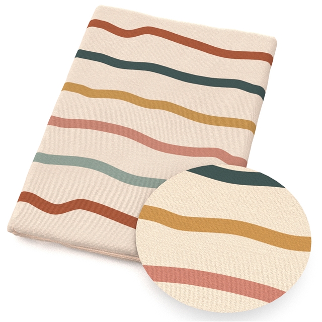 polyester cotton geometric heart series polyester cotton fabric set (5 pcs/set)