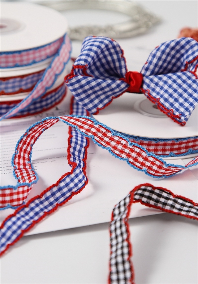 color plaid moon ribbo