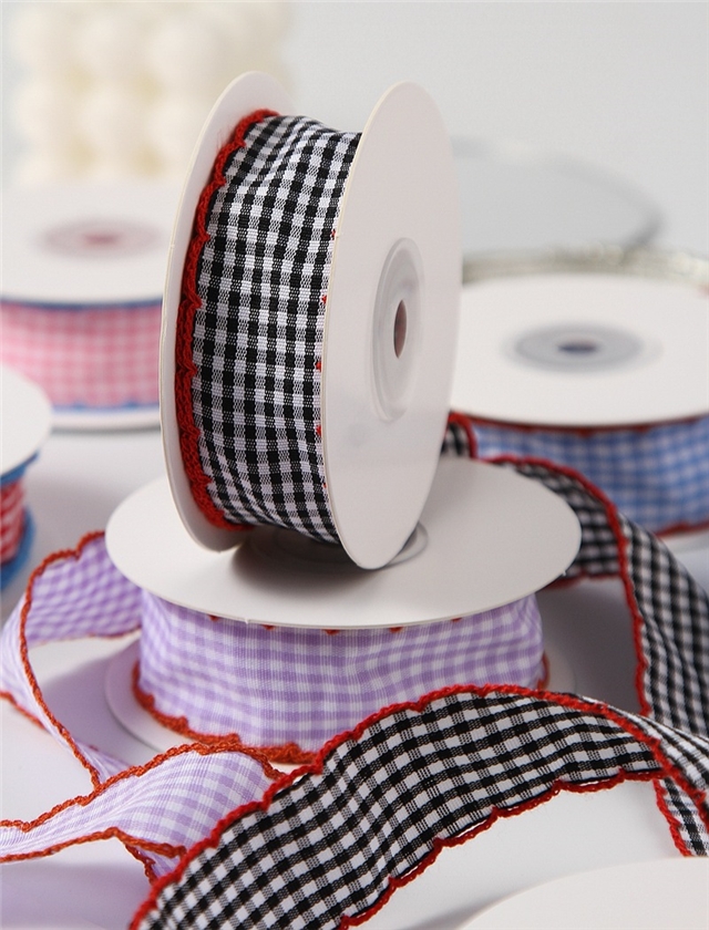 color plaid moon ribbo
