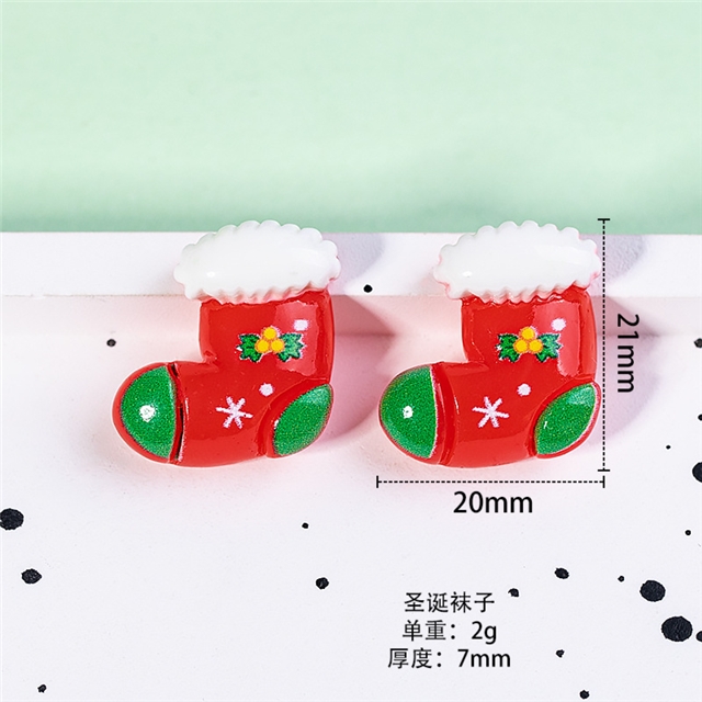 plastic/resin christmas series 3d resin accessories
