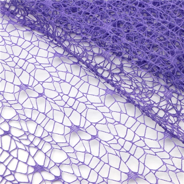 plain hollow mesh jacquard mesh fabric 13#purple,50*160cm(19.7*63