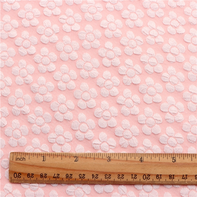 3d flower relief bubble jacquard fabric