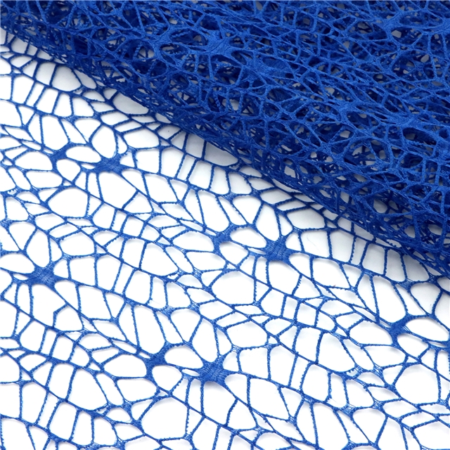 plain hollow mesh jacquard mesh fabric 15#dark blue,50*160cm(19.7*63