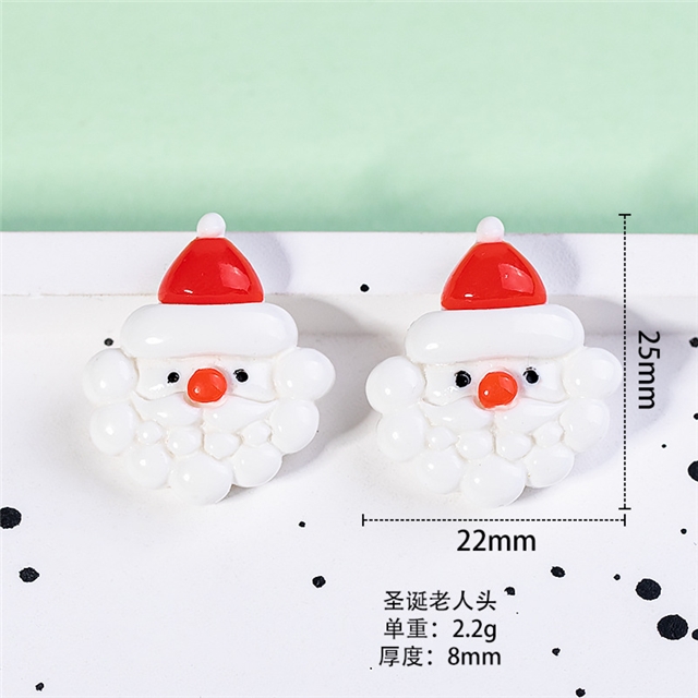 plastic/resin christmas series 3d resin accessories