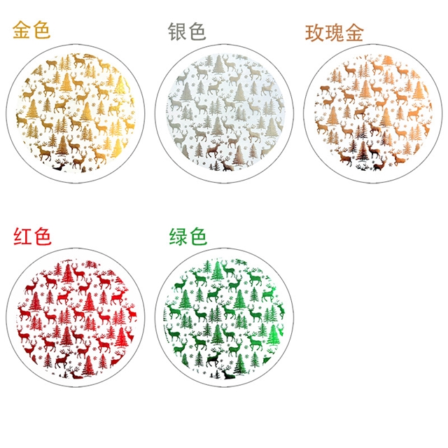 hot stamping christmas deer organza mesh roll