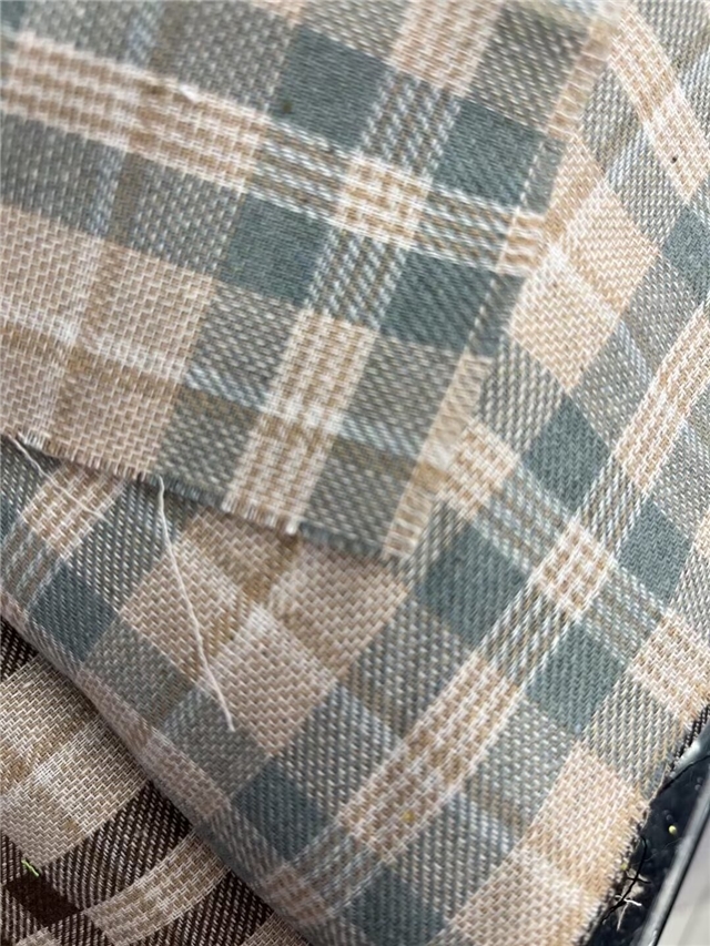 polyester cotton plaid yarn-dyed fabric