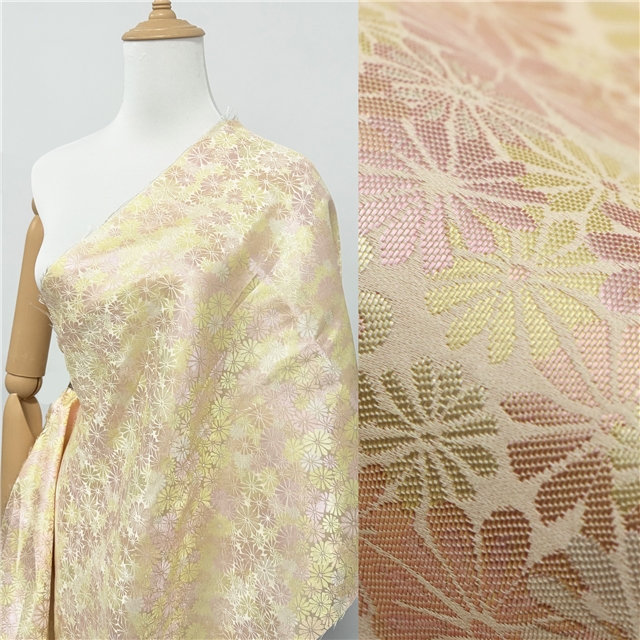 chinese style daisy jacquard fabric