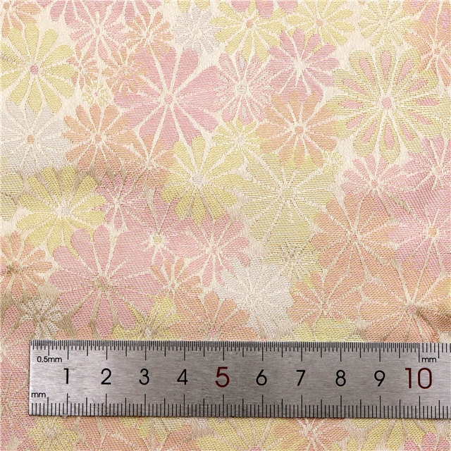 chinese style daisy jacquard fabric