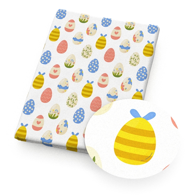 polyester cotton easter series polyester cotton fabric set (6 pcs/set)
