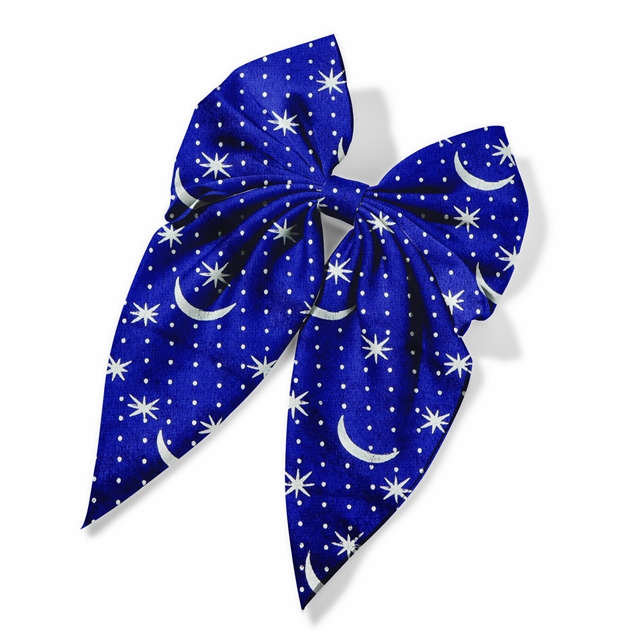 2 ways hot silver star moon velvet fabric